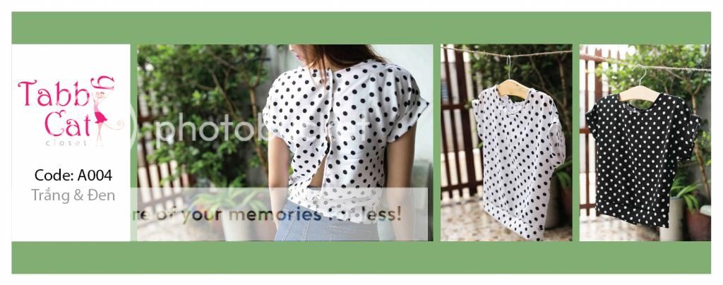 Tabby Cat Closet - Áo kiểu nữa (hàng mới về tháng 7) - 3